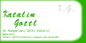 katalin gottl business card